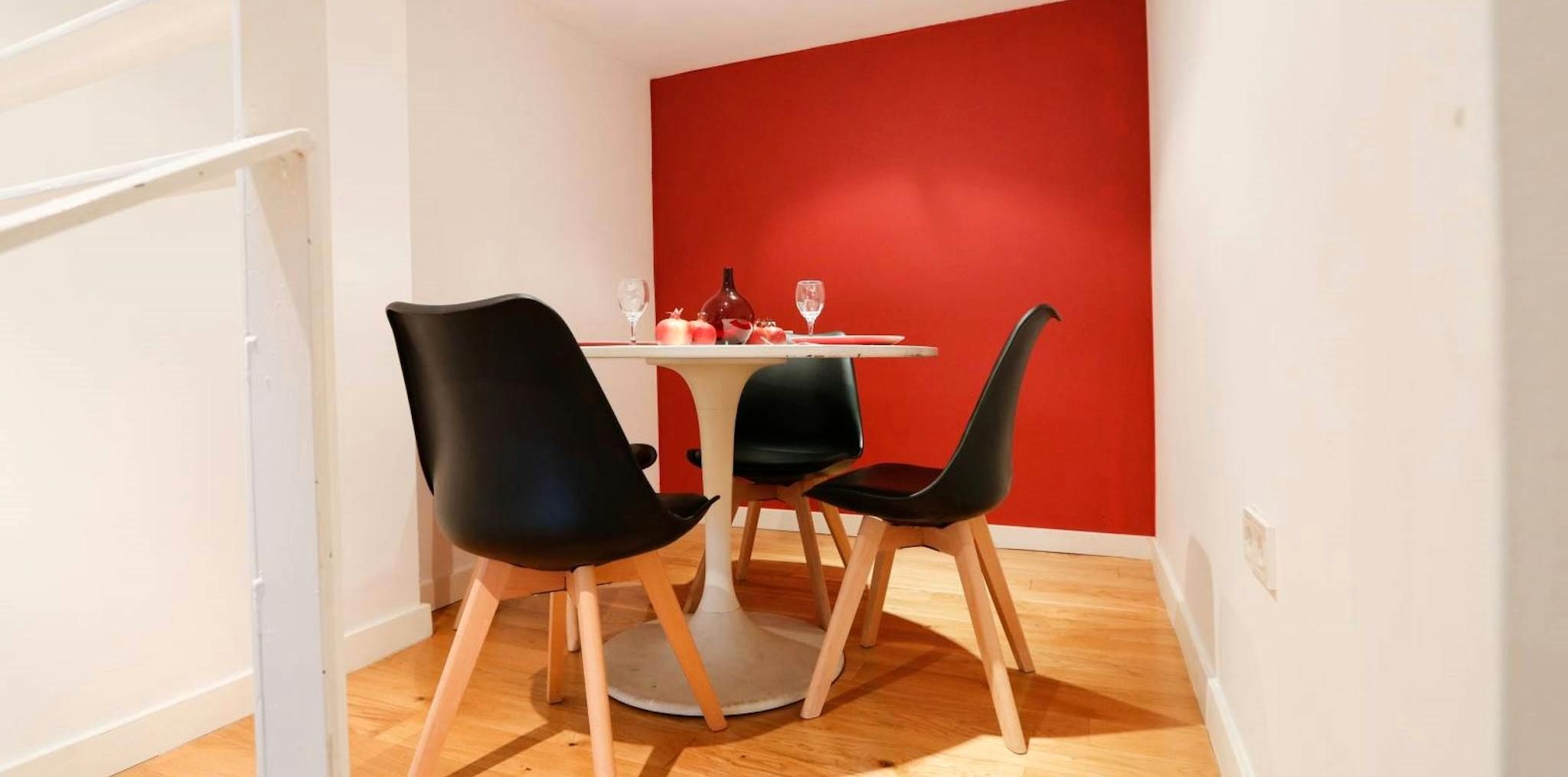 Comedor de Piso de alquiler en  Madrid Capital con Aire acondicionado, Calefacción y Amueblado