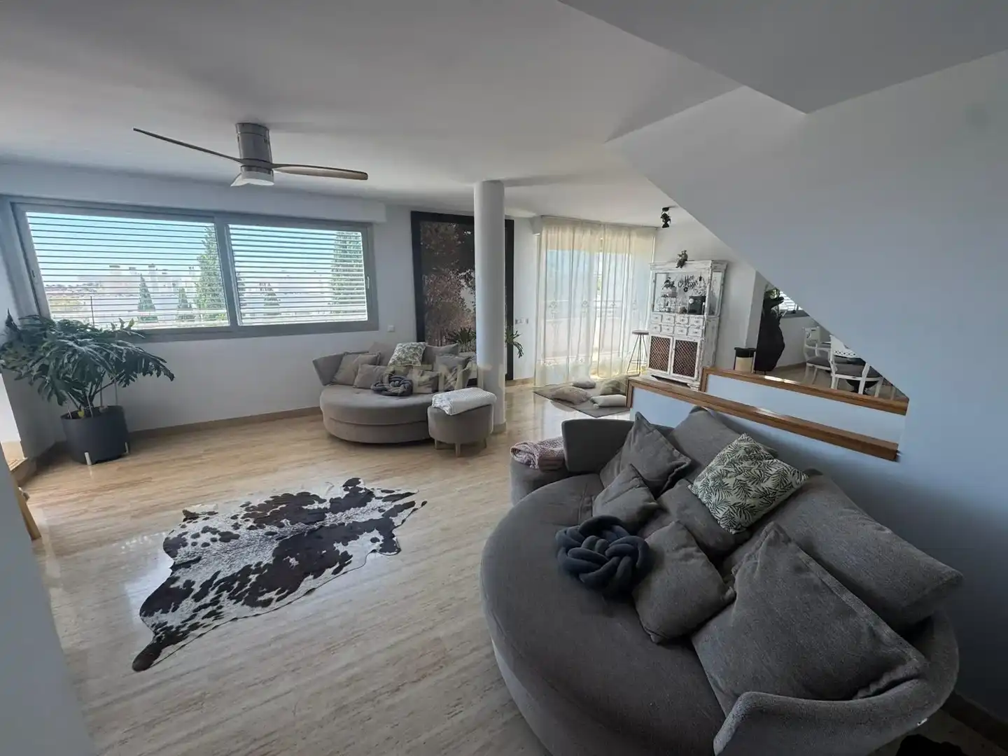 Wohnzimmer von Maisonette zum Verkauf in Mijas mit Klimaanlage, Privatgarten und Abstellraum
