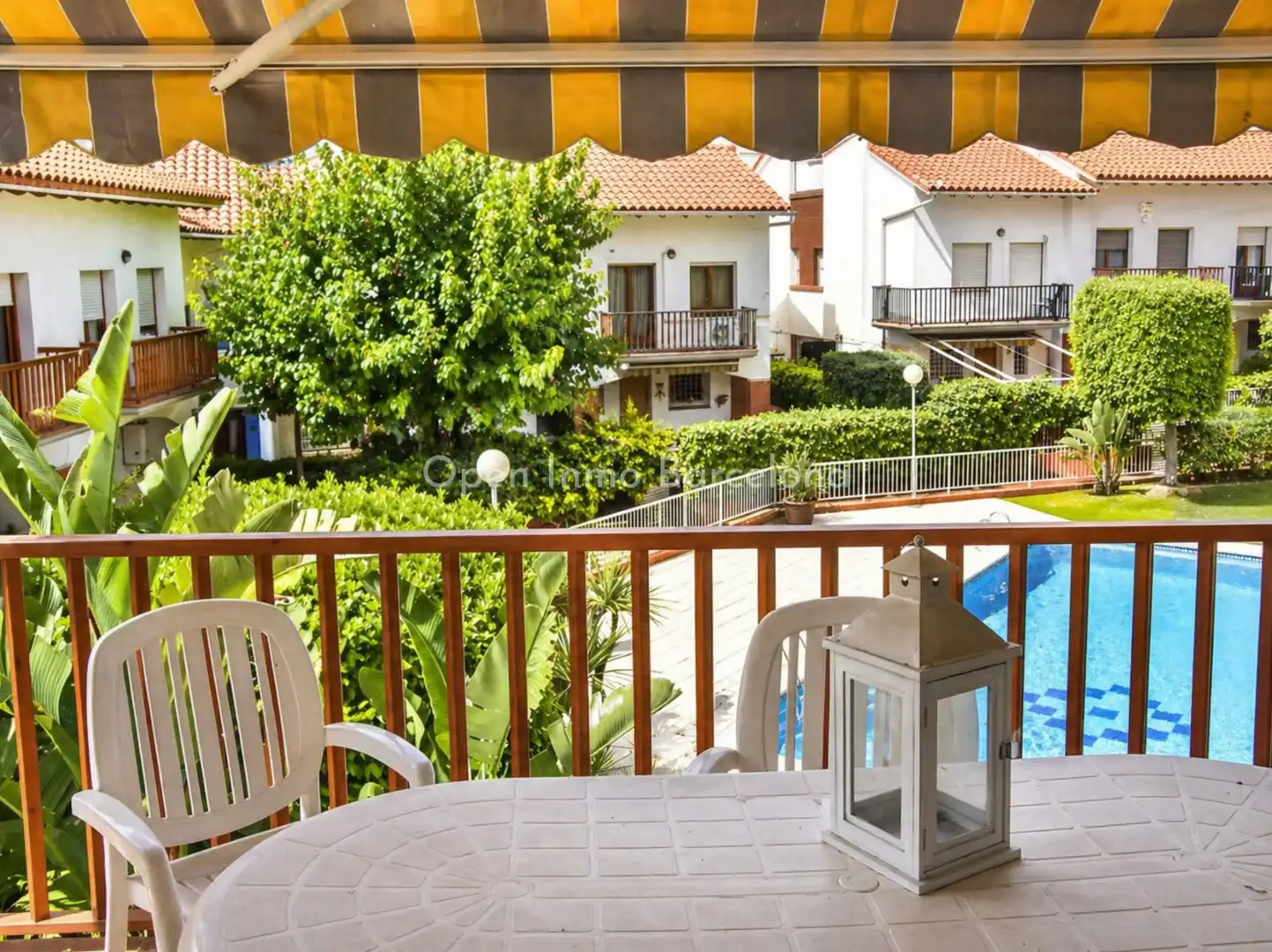 Terrasse von Einfamilien-Reihenhaus zur Miete in Sant Pere de Ribes mit Heizung, Privatgarten und Terrasse