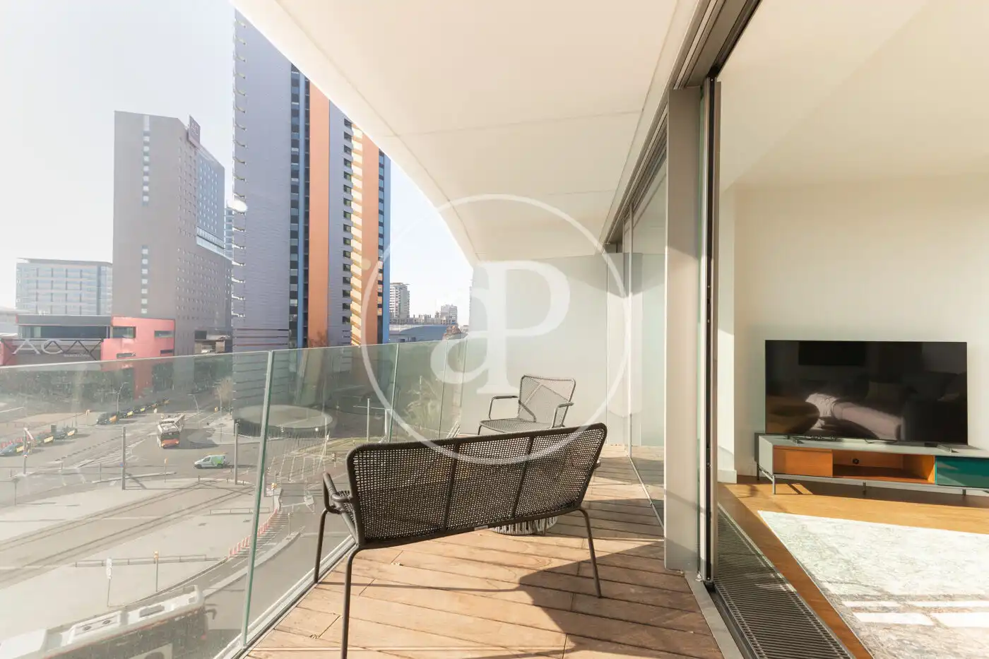 Terraza de Piso de alquiler en Barcelona con Aire acondicionado, Calefacción y Terraza
