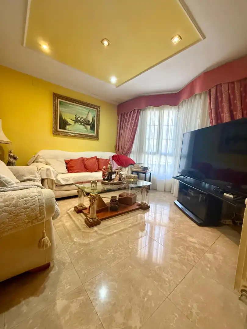 Sala de estar de Casa adosada en venta en Sedaví con Amueblado