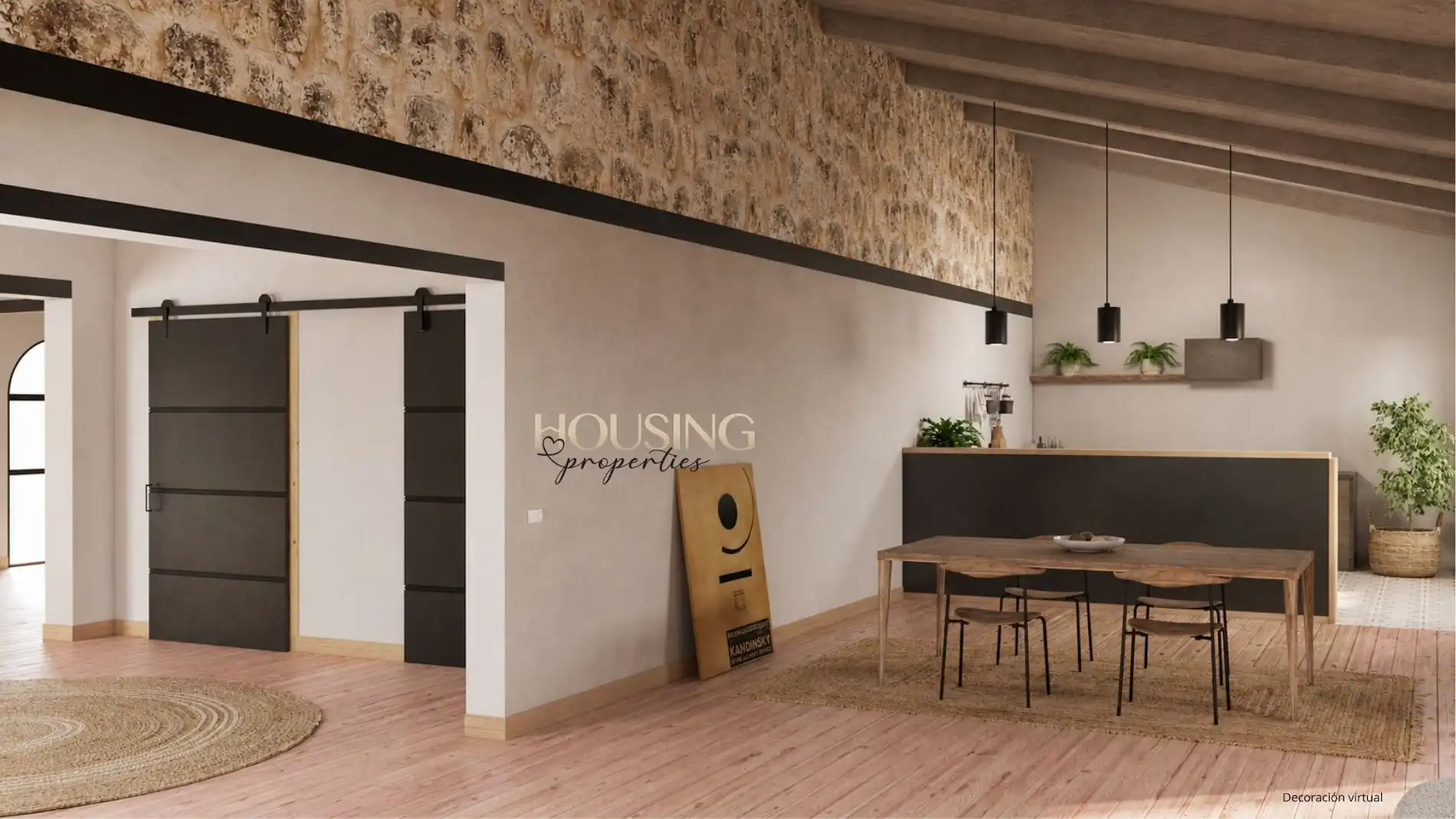 Sala d'estar de Loft en venda en  Palma de Mallorca amb Aire condicionat i Terrassa