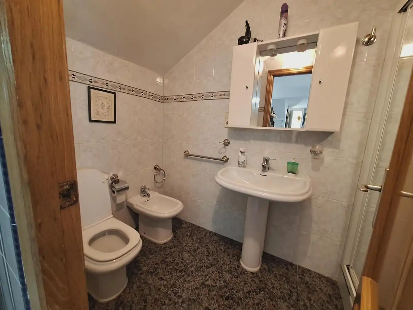 Baño de Casa adosada en venta en Tavernes de la Valldigna con Aire acondicionado, Terraza y Balcón