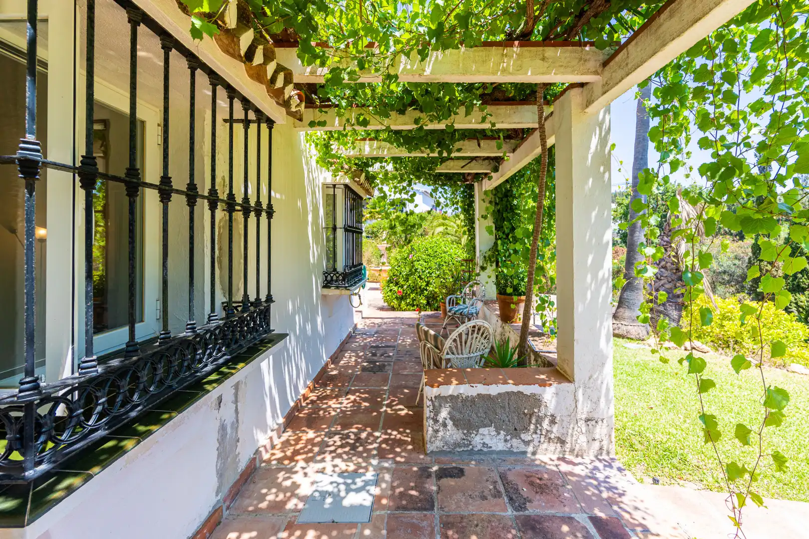 Terrassa de Casa o xalet en venda en Mijas amb Aire condicionat, Jardí privat i Terrassa