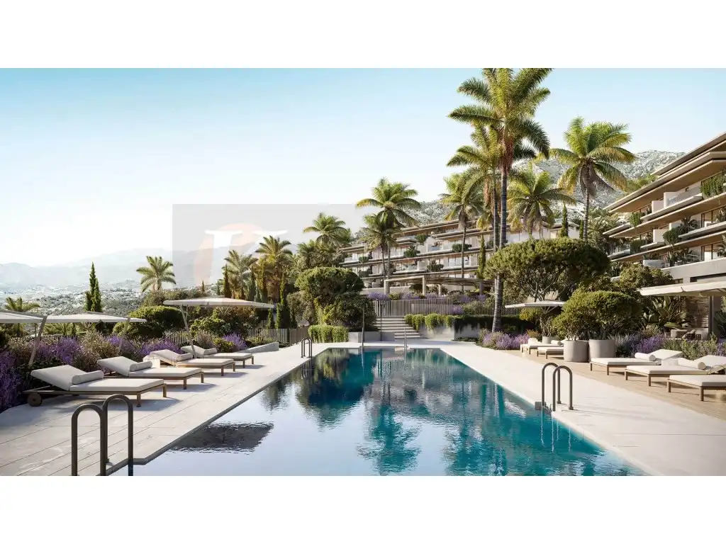 Exterior view of Flat for sale in Mijas  with Air Conditioner, Private garden and Terrace