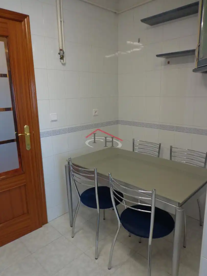 Cuina de Pis de lloguer en León Capital  amb Calefacció, Parquet i Moblat
