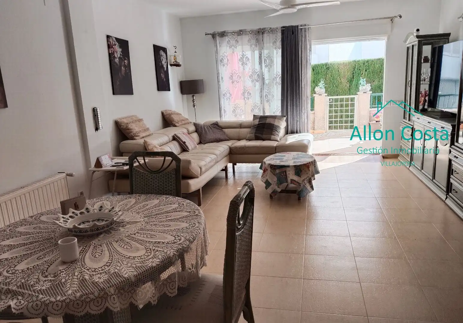 Living room of Flat for rent in Altea  with Air Conditioner, Terrace and Furnished