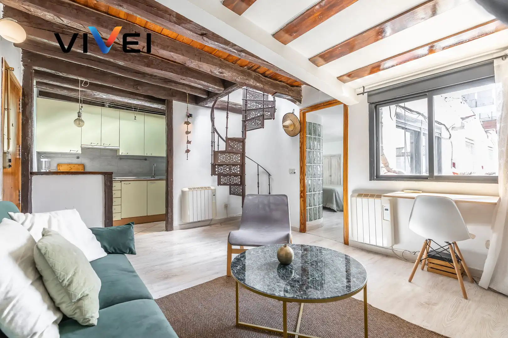 Sala de estar de Ático en venta en Madrid con Aire acondicionado, Calefacción y Terraza
