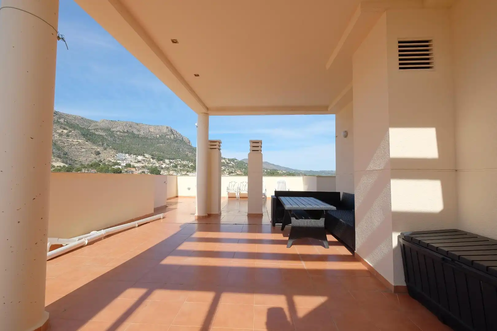 Terrace of Attic for sale in Calpe / Calp  with Air Conditioner, Heating and Private garden