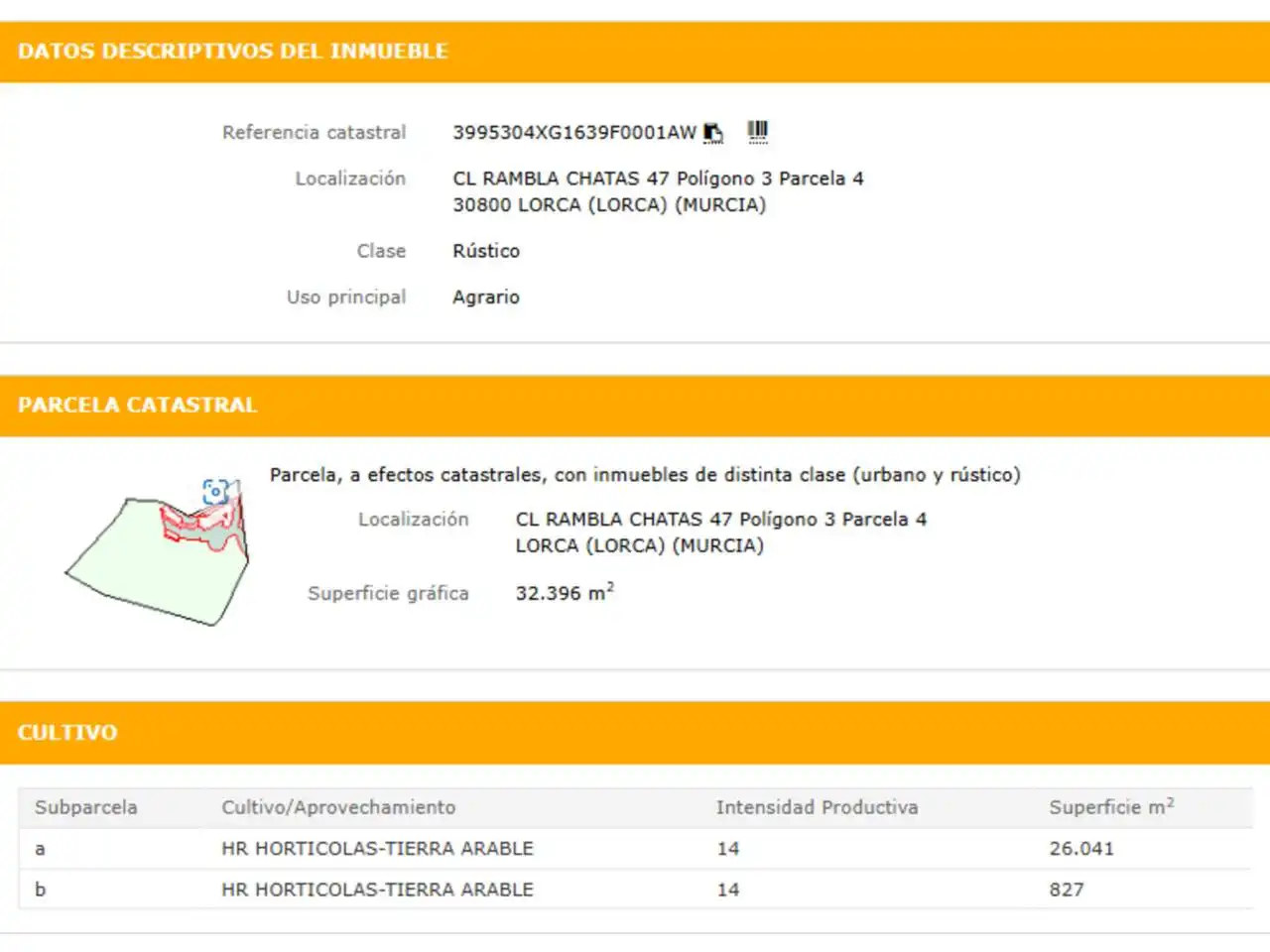 Jardín de Residencial en venta en Lorca