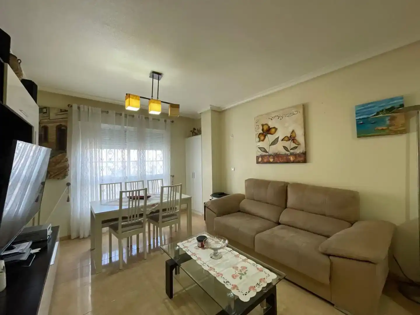 Sala d'estar de Pis en venda en Almoradí amb Aire condicionat, Traster i Moblat