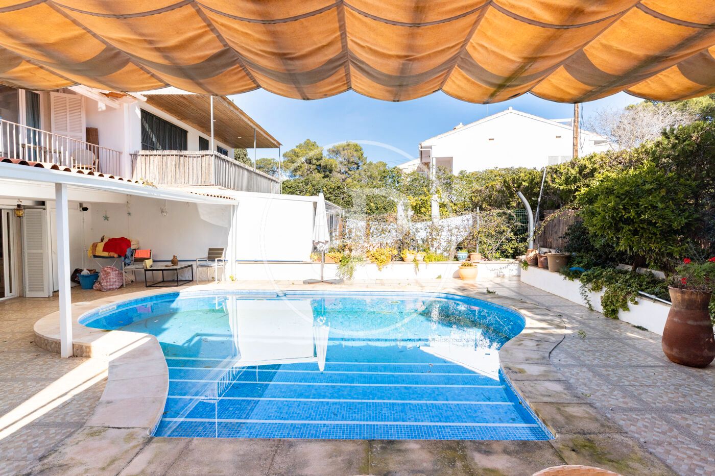 Swimming pool of Single-family semi-detached for sale in Llucmajor  with Air Conditioner, Private garden and Terrace