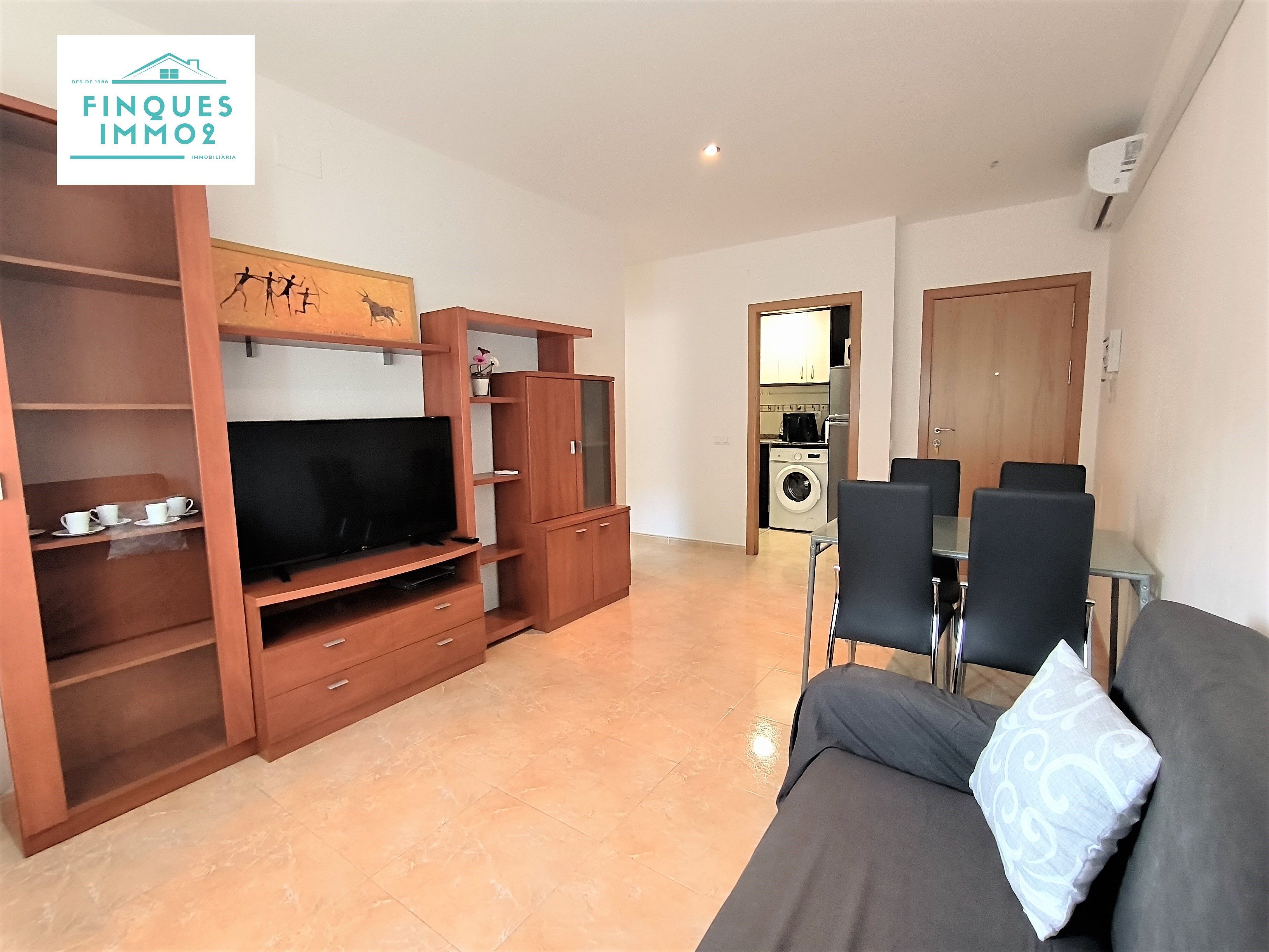 Living room of Flat to rent in Sant Carles de la Ràpita  with Air Conditioner, Furnished and Washing machine