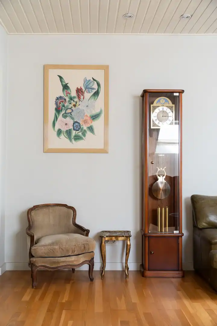 Wohnzimmer von Dachboden zum Verkauf in Barcelona mit Klimaanlage, Heizung und Terrasse