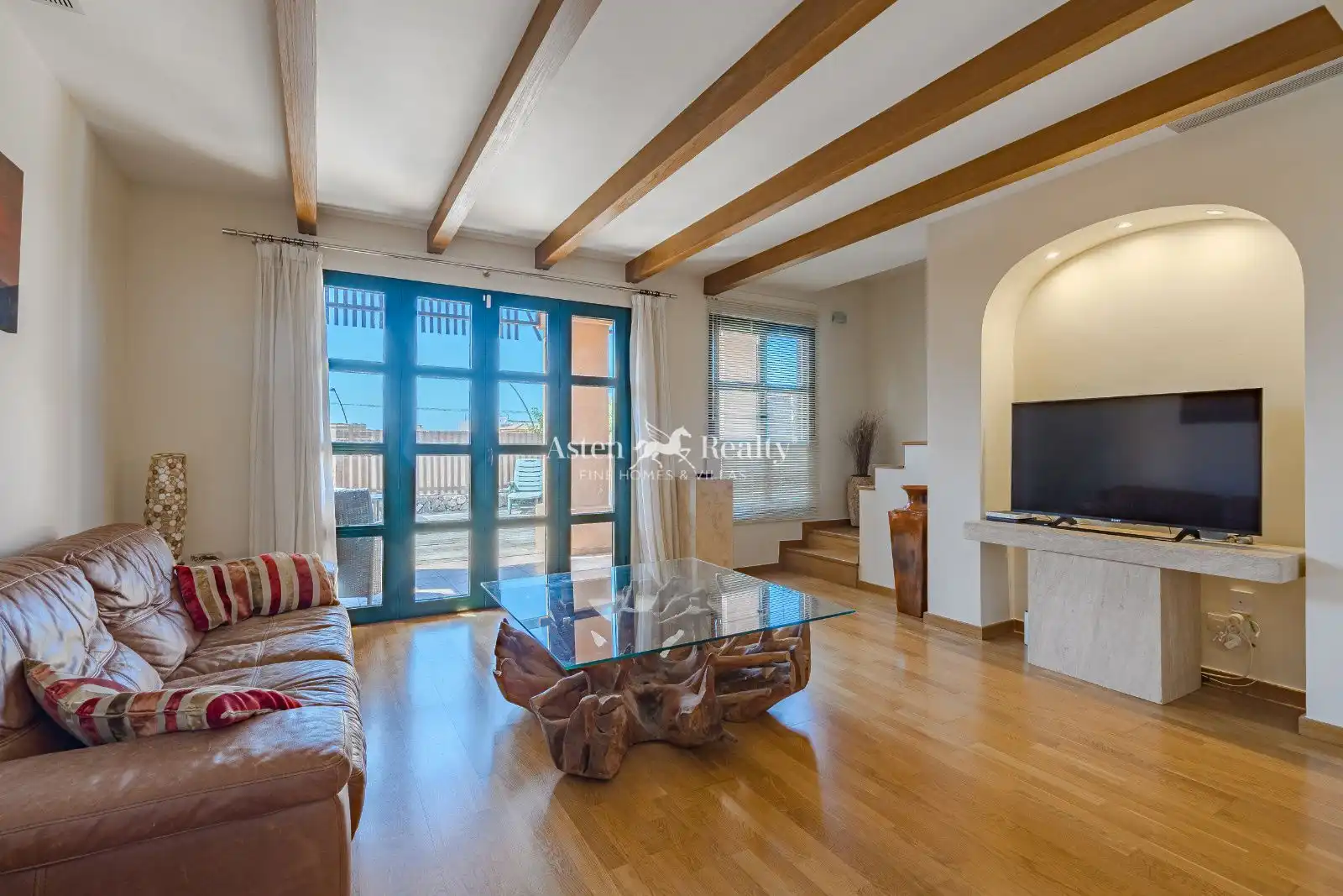 Sala d'estar de Casa adosada en venda en Golf del Sur - Amarilla Golf 