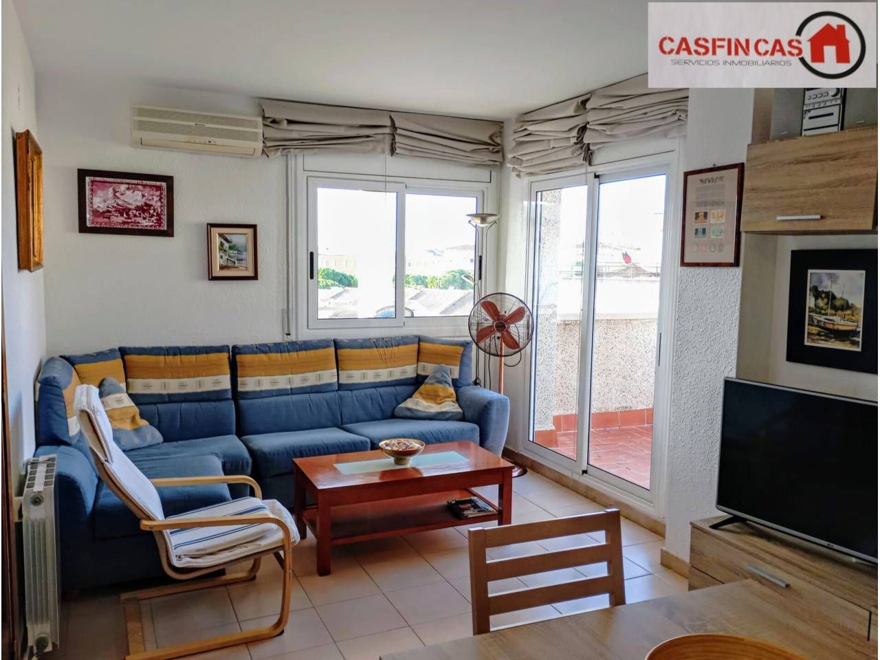 Sala d'estar de Àtic en venda en Cunit amb Aire condicionat, Calefacció i Terrassa