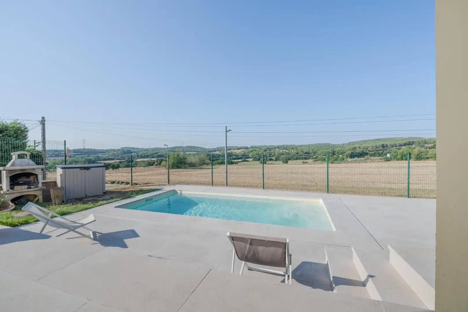 Piscina de Casa o chalet en venta en Bàscara con Aire acondicionado, Jardín privado y Parquet
