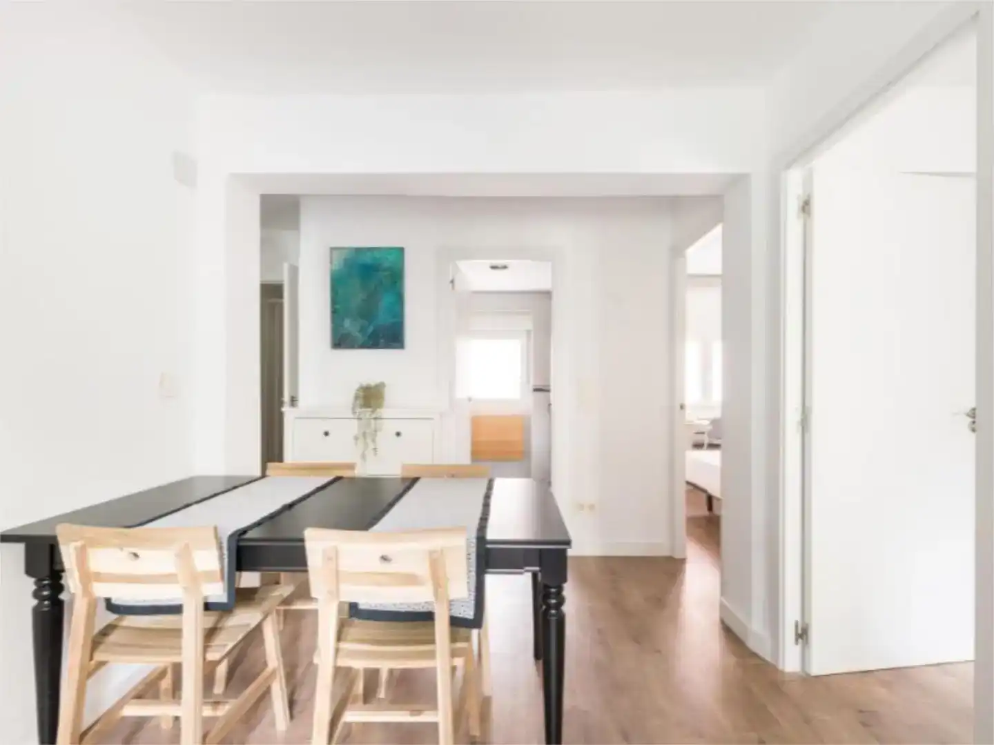 Comedor de Piso de alquiler en  Logroño con Aire acondicionado, Parquet y Amueblado