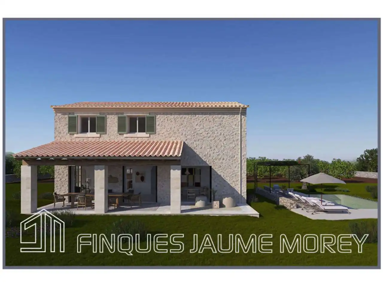 Finca rústica en venta en Búger con Jardín privado, Terraza y Piscina