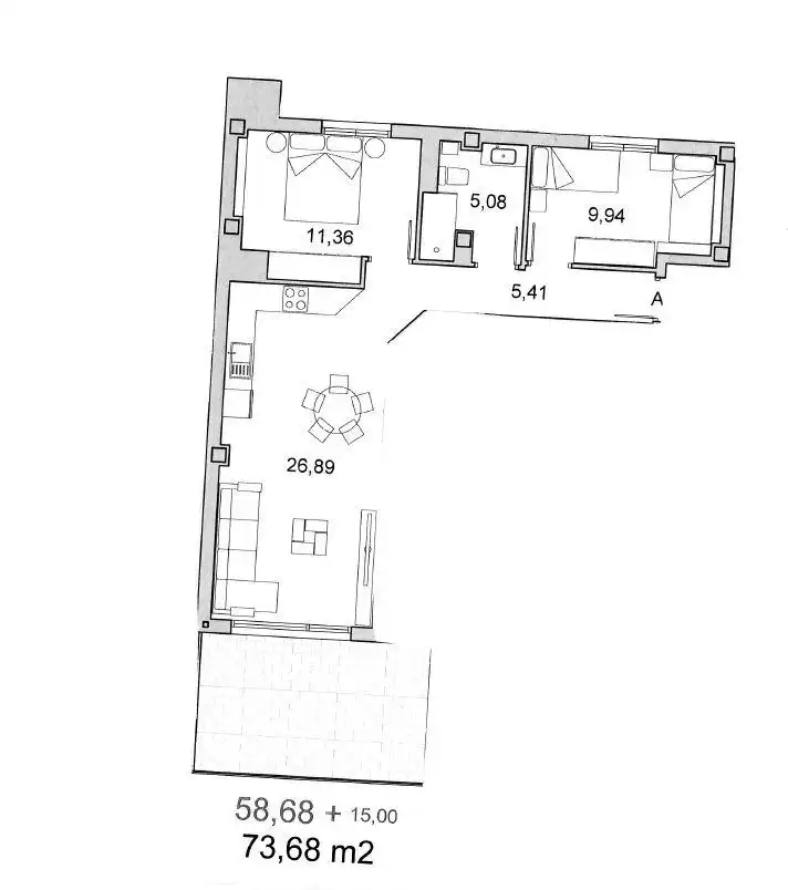 Piso en venta en Tudela con Calefacción, Terraza y Trastero
