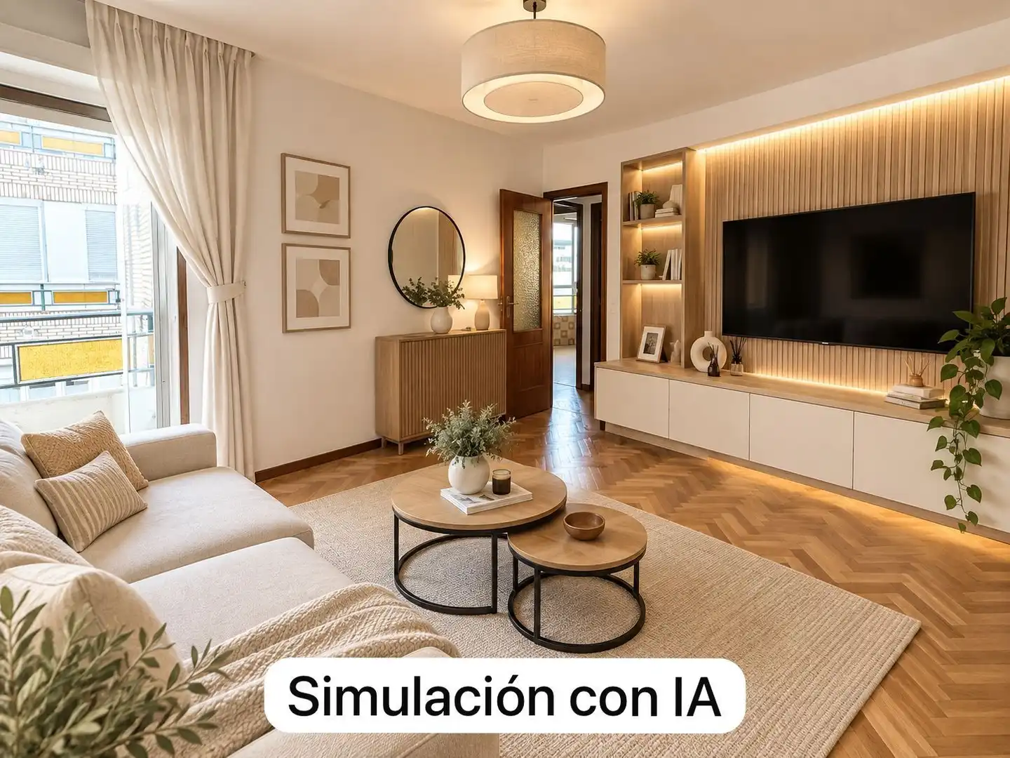 Wohnzimmer von Wohnung zum Verkauf in Madrid mit Heizung und Terrasse