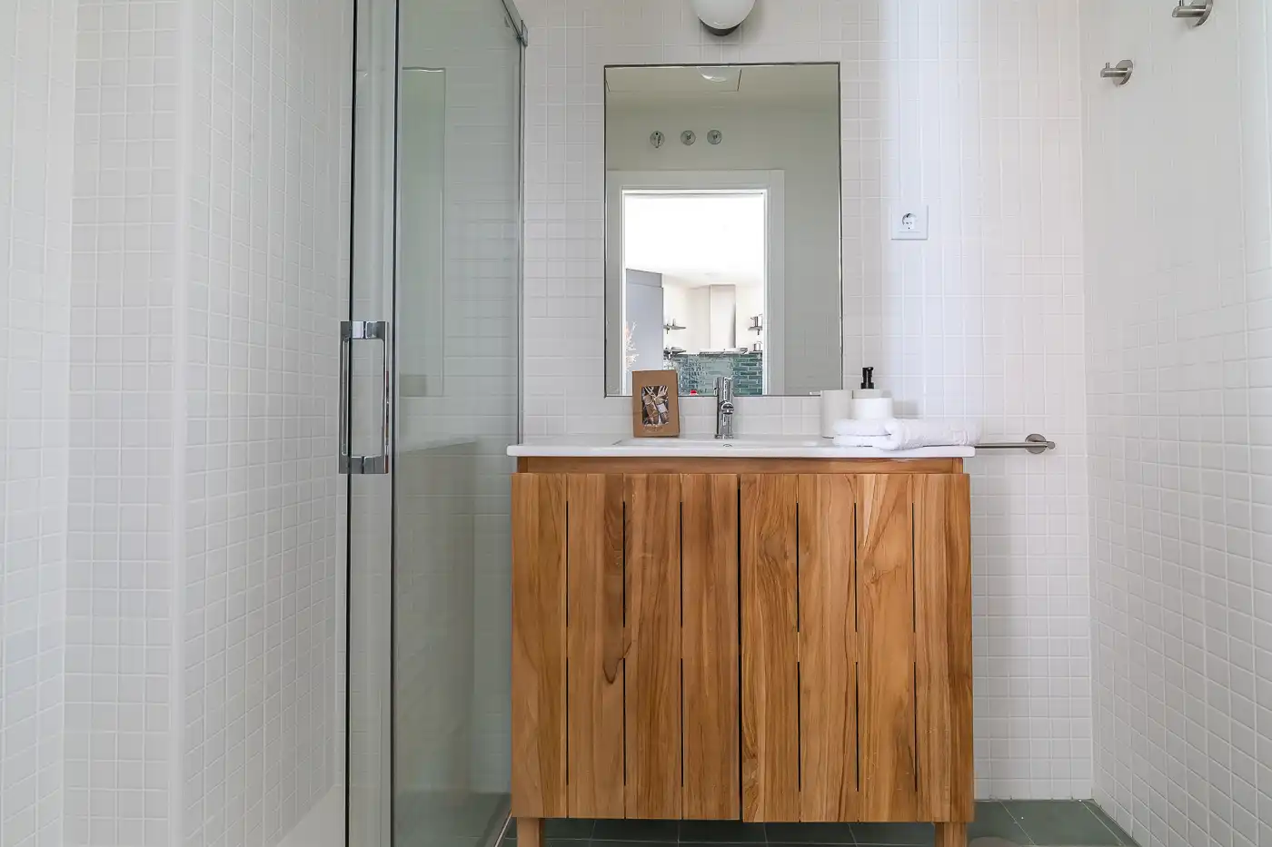 Baño de Piso de alquiler en Madrid con Aire acondicionado, Amueblado y Horno