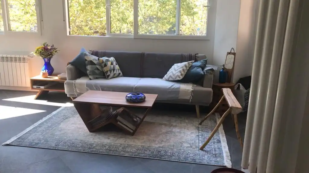 Living room of Flat for rent in Madrid  with Air Conditioner, Heating and Terrace