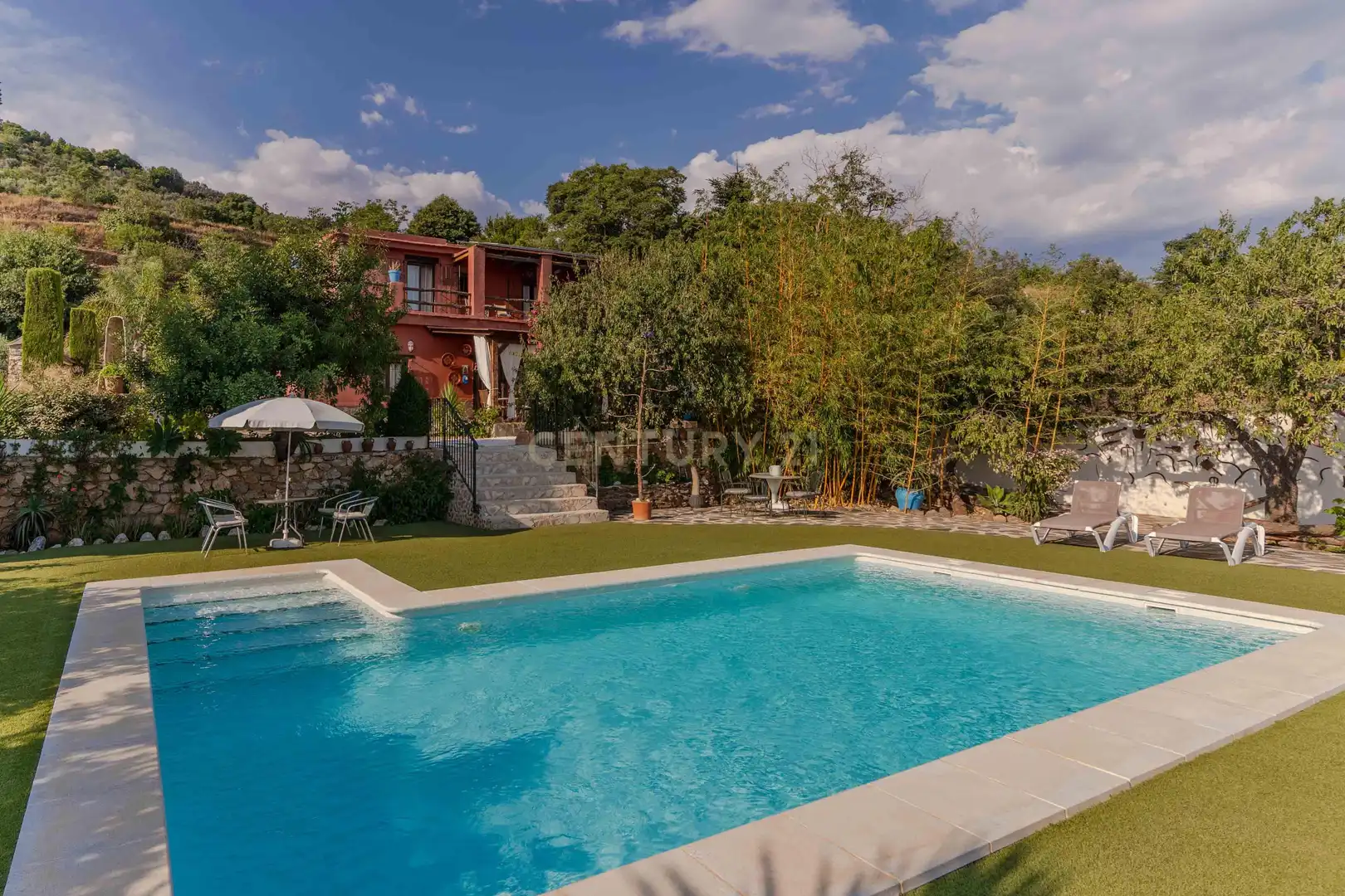 Swimming pool of Houses for sale in Lanjarón  with Private garden, Storage room and Swimming Pool