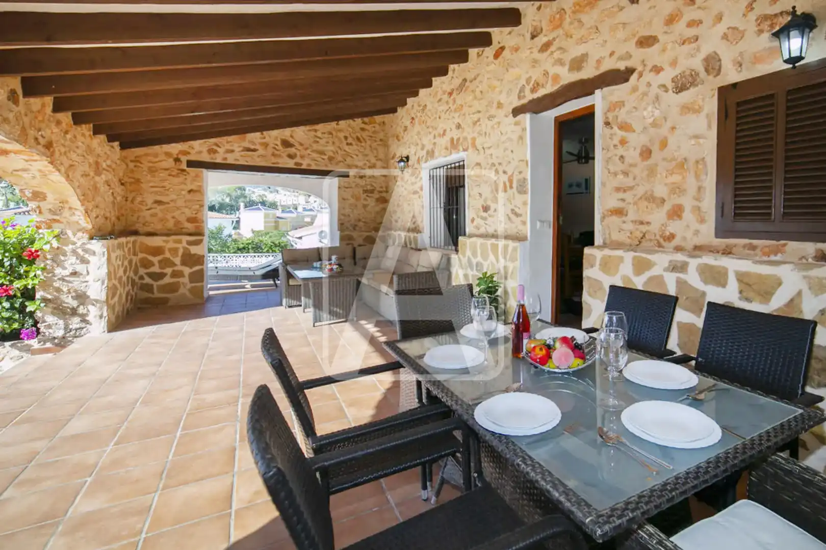 Terraza de Casa o chalet en venta en Calpe / Calp con Aire acondicionado, Calefacción y Jardín privado