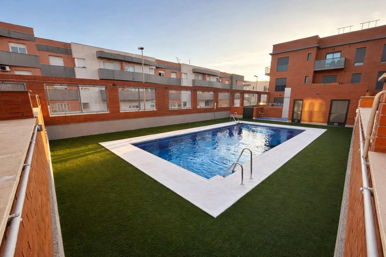 Piscina de Apartamento de alquiler en Vícar con Aire acondicionado, Amueblado y Piscina comunitaria
