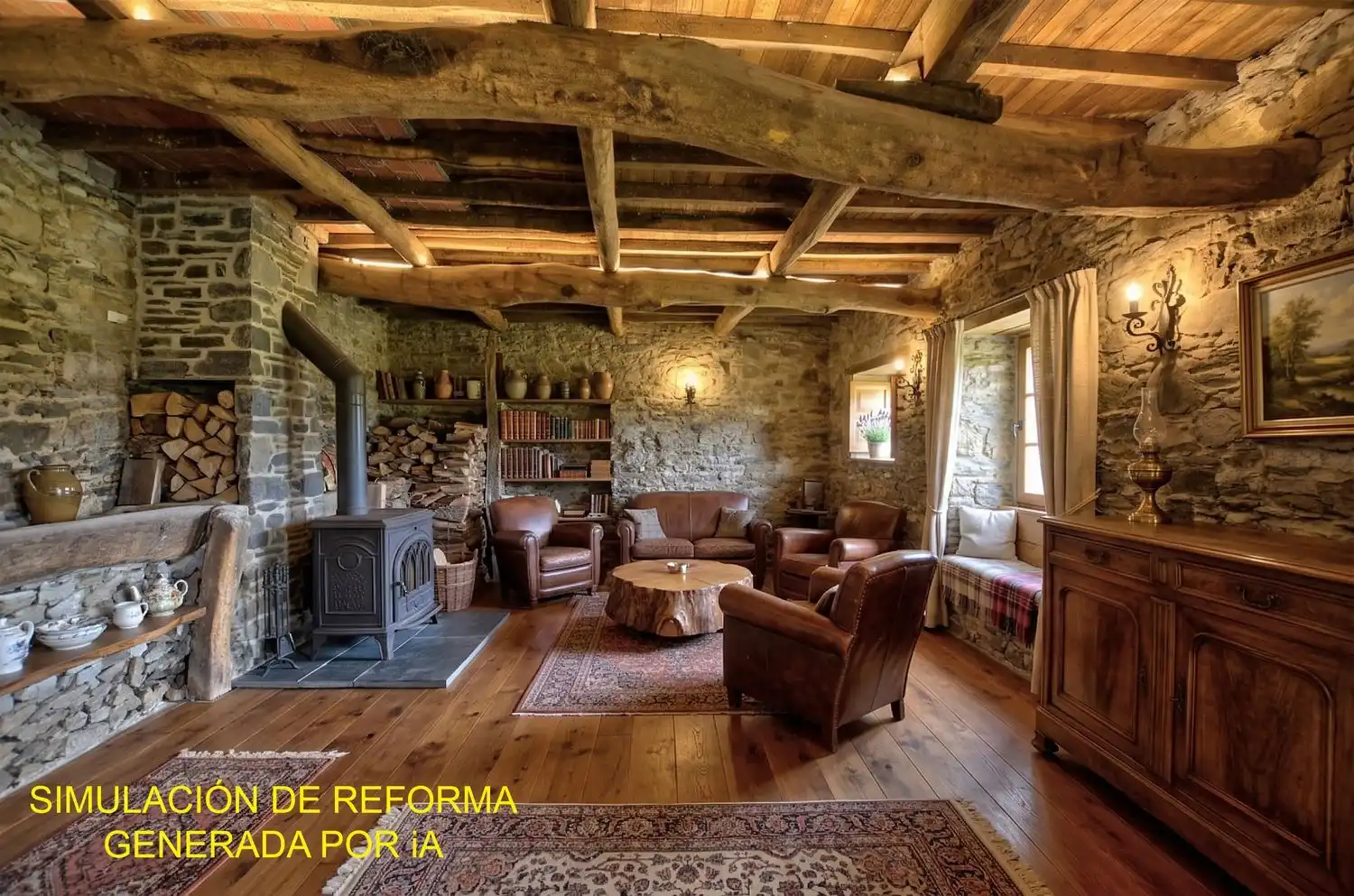 Living room of Houses for sale in Cangas del Narcea  with Heating, Storage room and Swimming Pool
