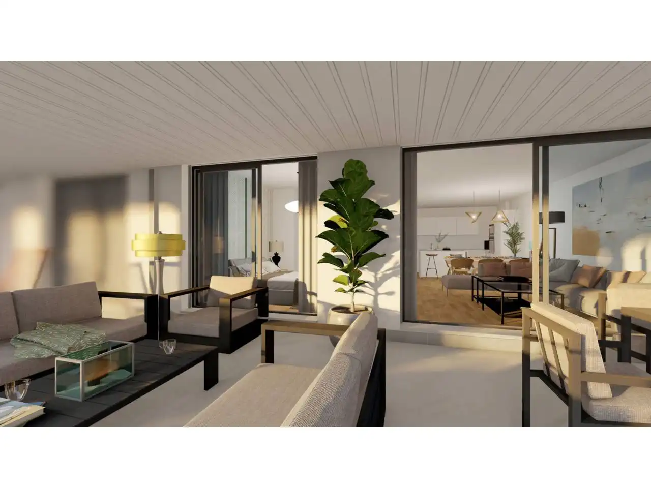 Living room of Flat for sale in Mijas  with Air Conditioner, Terrace and Storage room