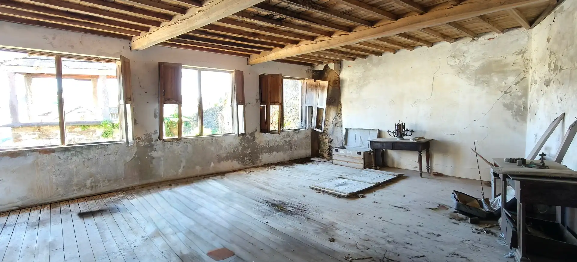 Menjador de Finca rústica en venda en Cedeira amb Jardí privat, Terrassa i Traster