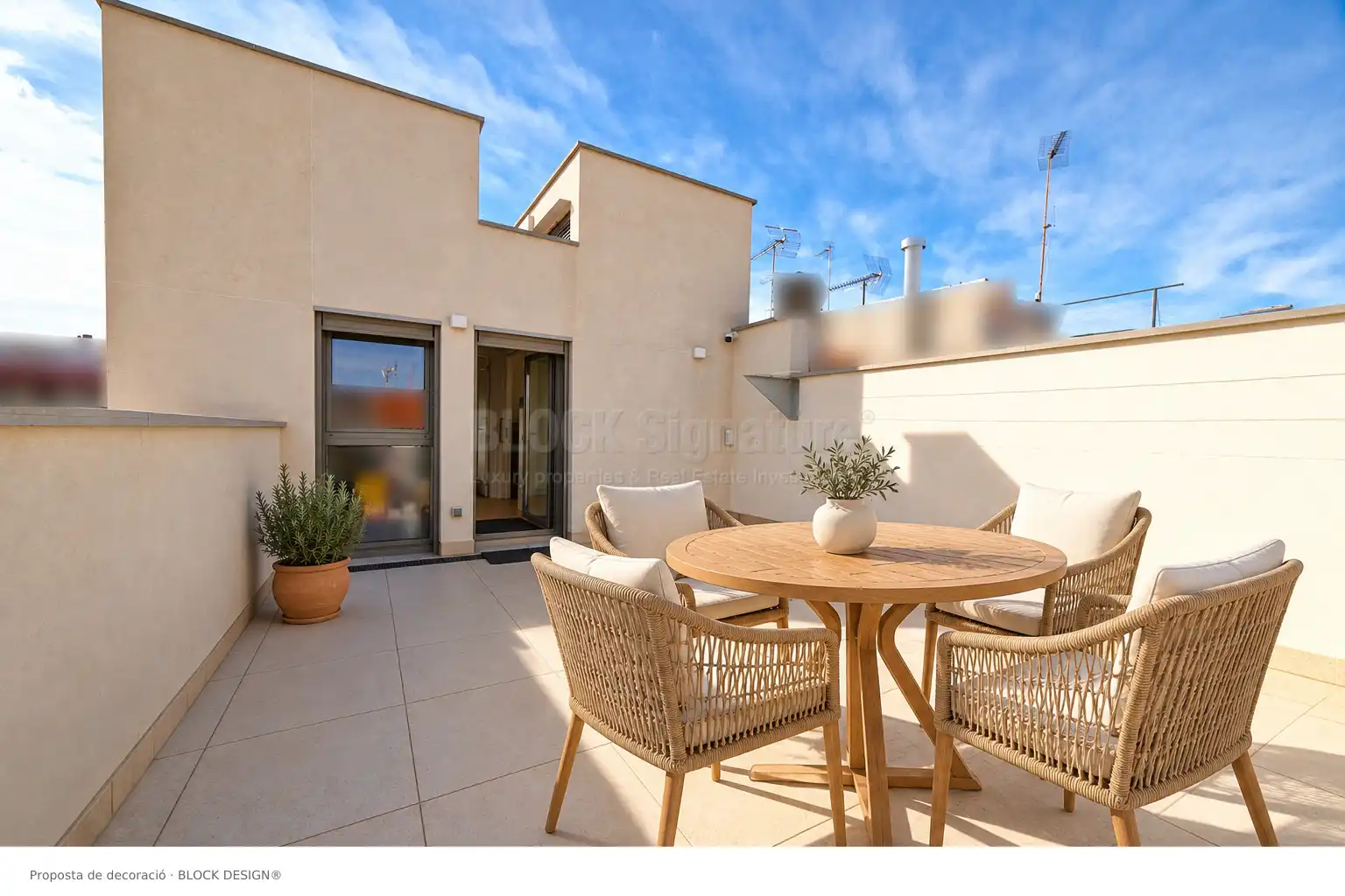 Terrassa de Casa adosada en venda en Mataró amb Aire condicionat, Jardí privat i Parquet