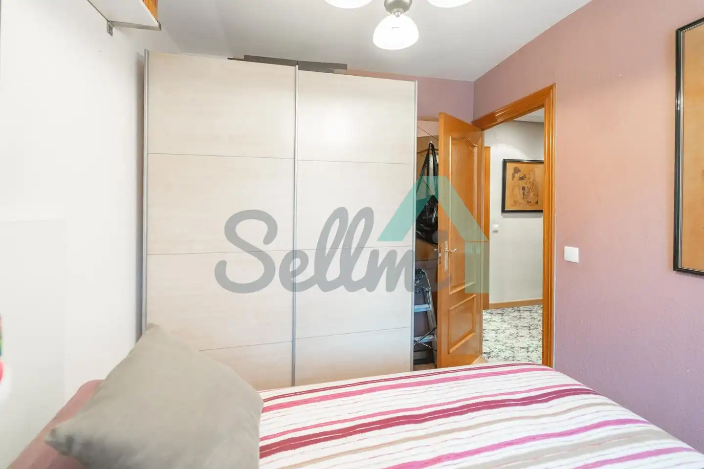 Schlafzimmer von Wohnung zum Verkauf in Mieres (Asturias) mit Heizung, Abstellraum und Möbliert