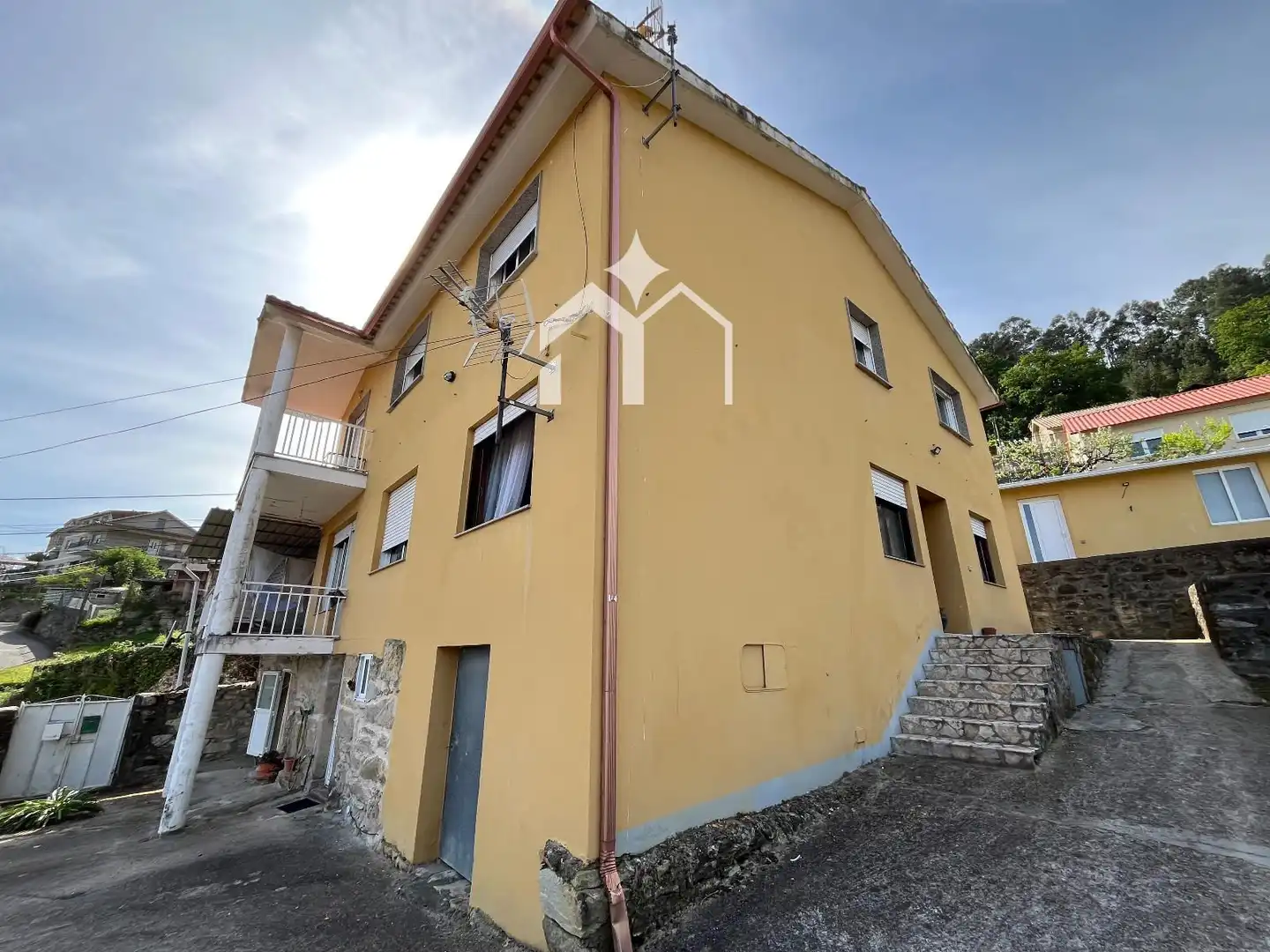 Vista exterior de Casa o chalet en venta en Moaña con Calefacción, Parquet y Terraza