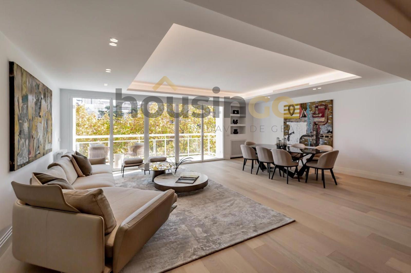 Living room of Flat for sale in  Madrid Capital  with Air Conditioner, Heating and Terrace