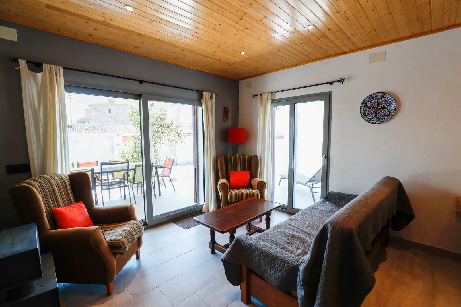 Wohnzimmer von Haus oder Chalet zum Verkauf in L'Escala mit Klimaanlage, Terrasse und Möbliert