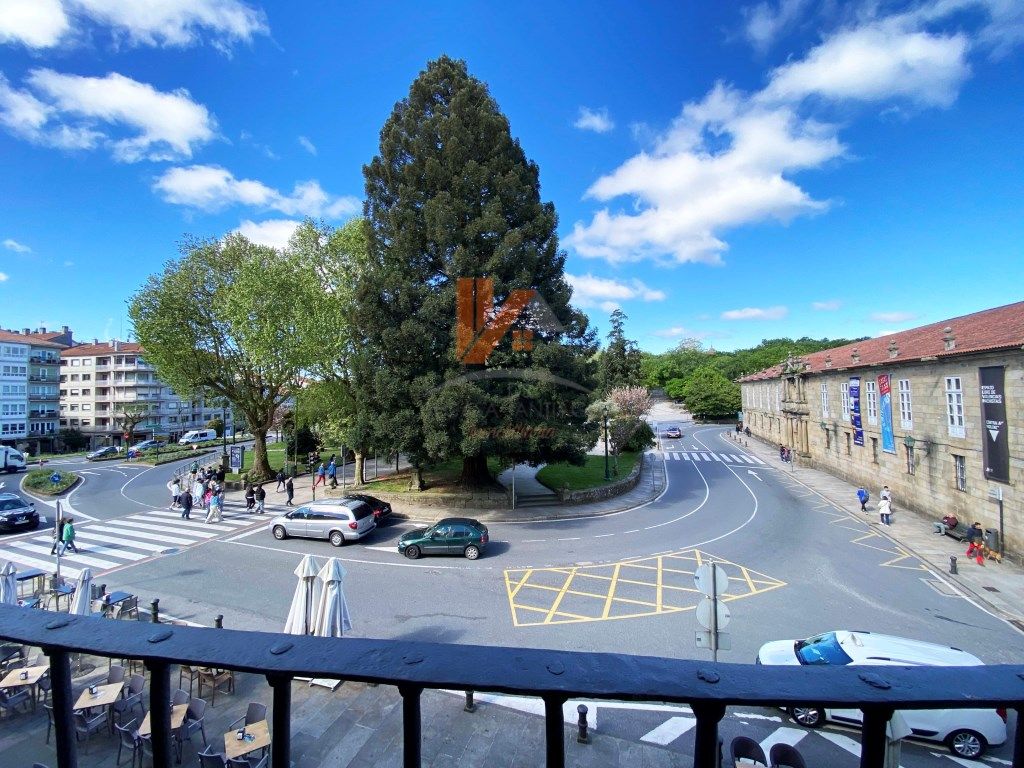Exterior view of Flat for sale in Santiago de Compostela 