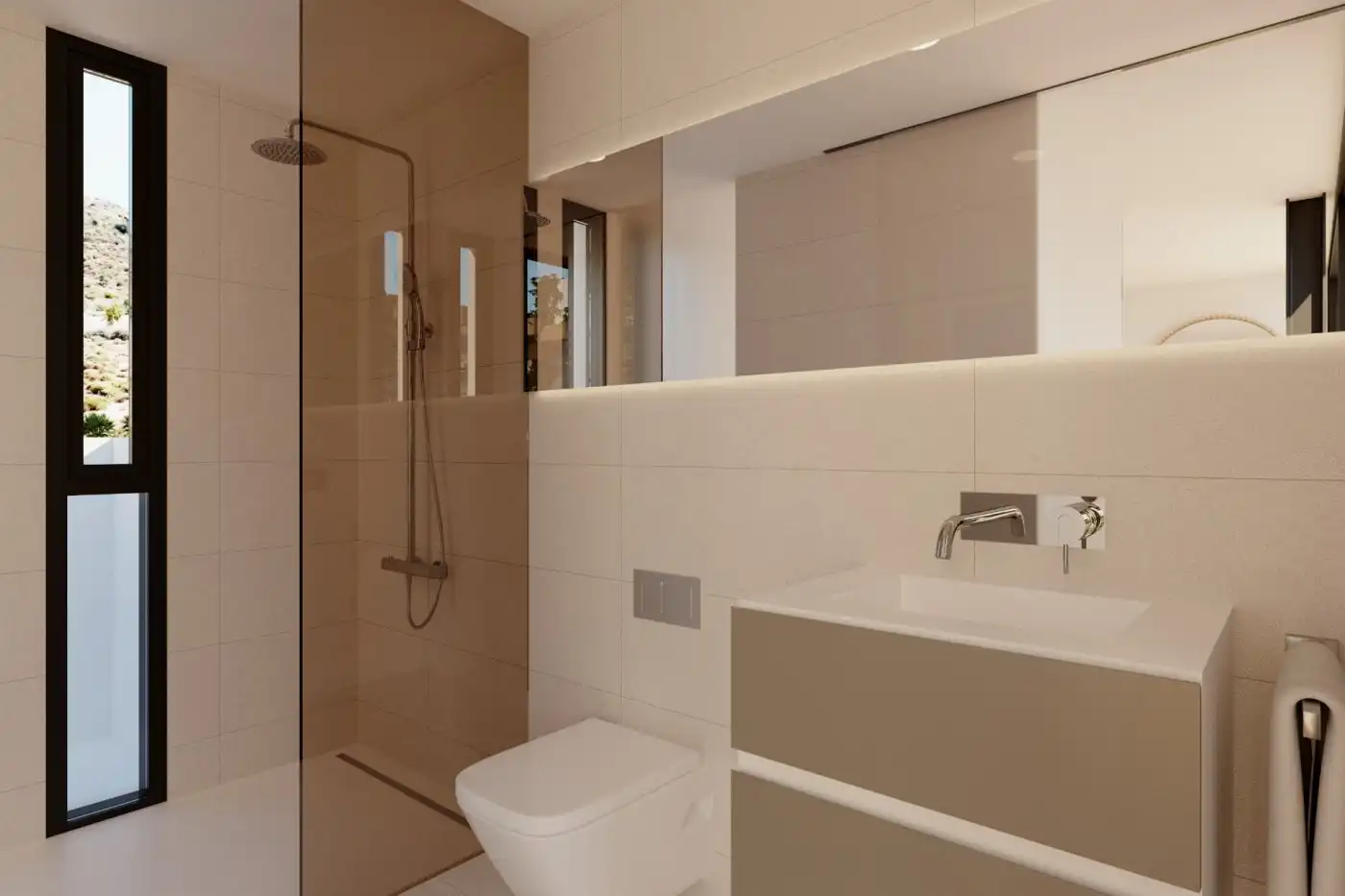 Baño de Casa o chalet en venta en Monforte del Cid con Aire acondicionado, Calefacción y Jardín privado