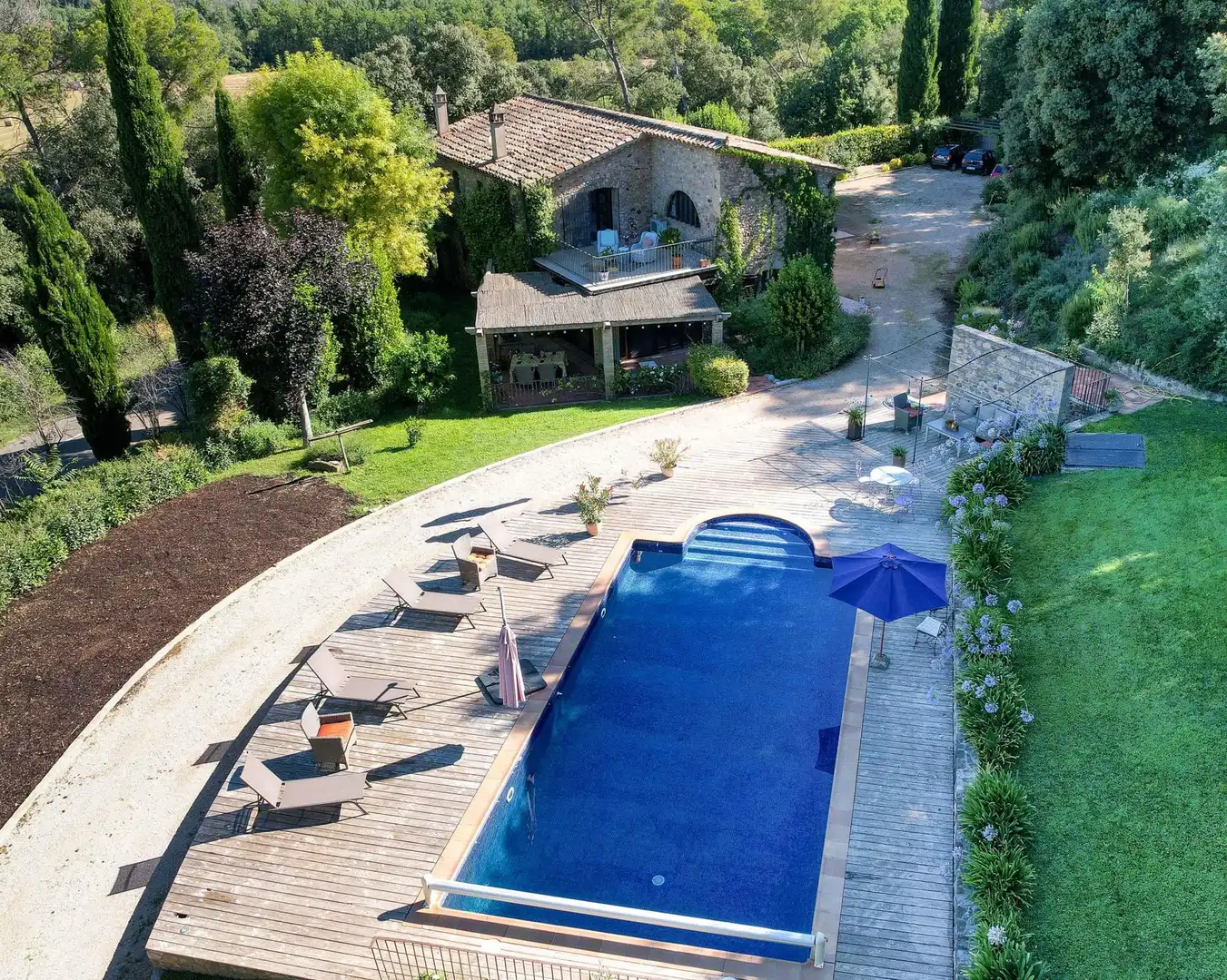 Swimming pool of Country homes for sale in Esponellà  with Heating, Private garden and Terrace