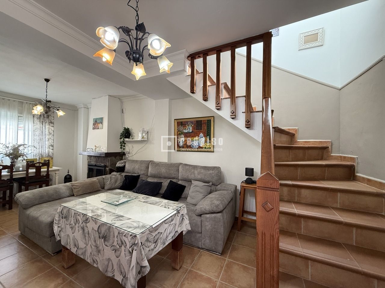 Sala d'estar de Casa o xalet en venda en Cártama amb Aire condicionat i Terrassa