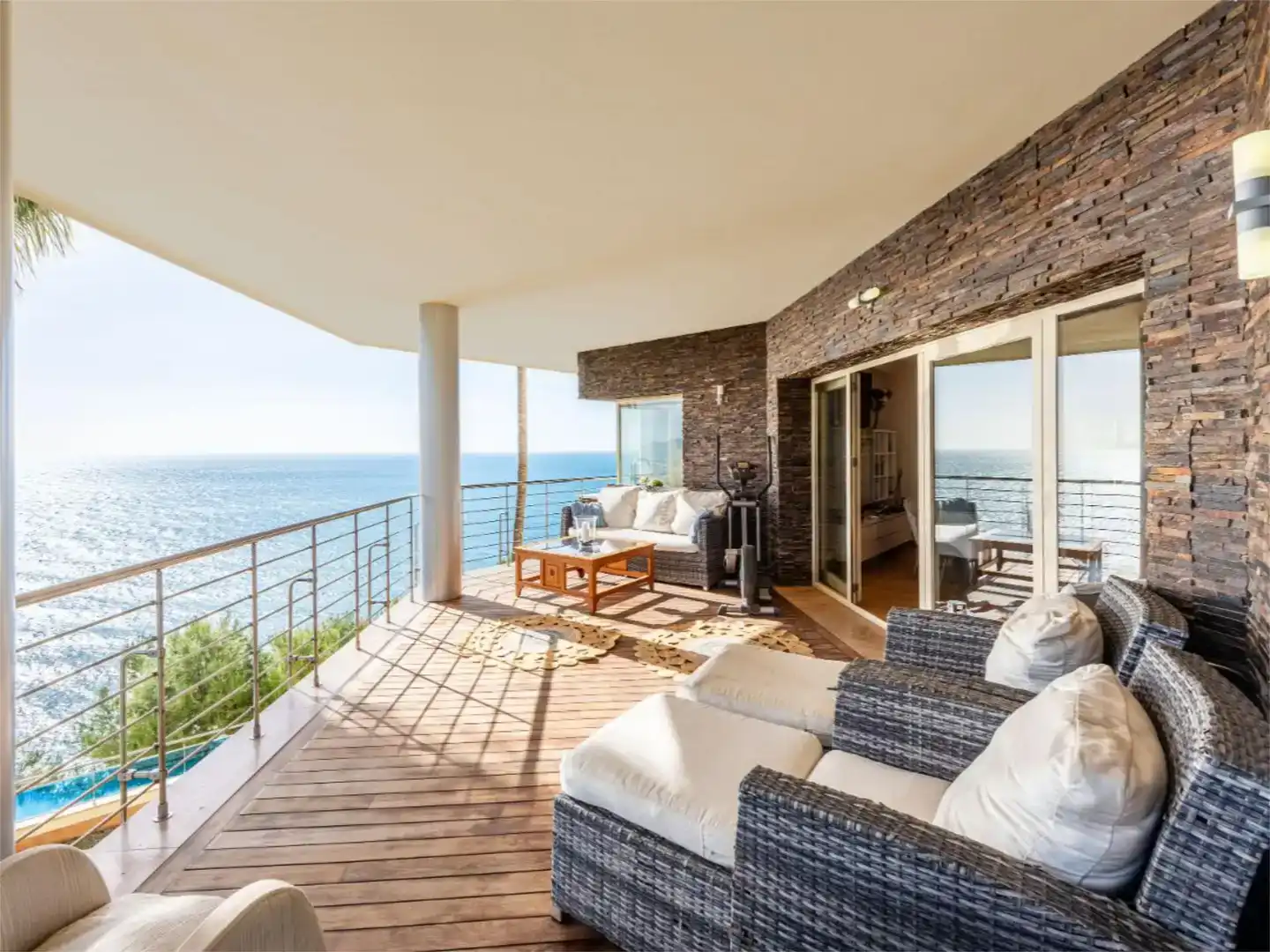 Terrasse von Wohnung zum Verkauf in Torrox mit Klimaanlage, Schwimmbad und Balkon