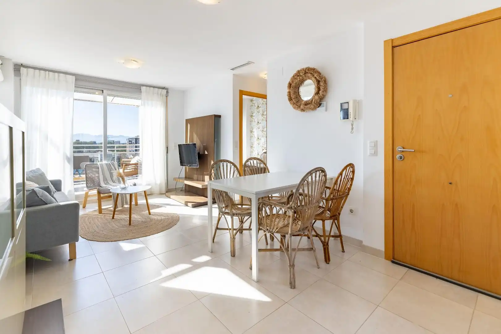 Sala de estar de Ático en venta en Piles con Aire acondicionado, Terraza y Piscina comunitaria