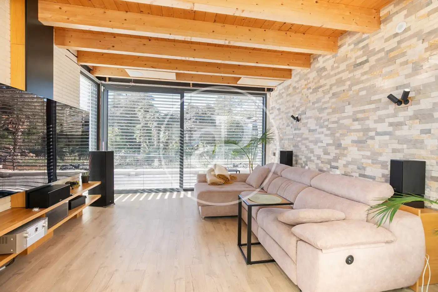 Living room of Houses for sale in Begues  with Air Conditioner, Heating and Private garden