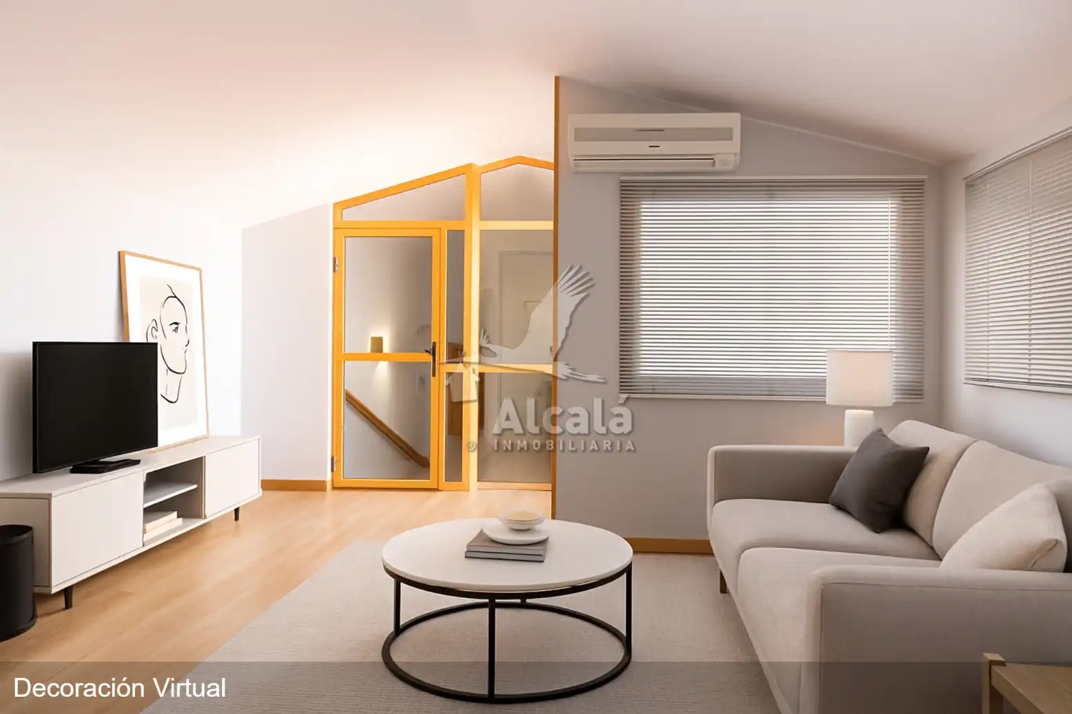 Living room of Houses for sale in Alcalá de Henares  with Air Conditioner, Heating and Parquet flooring