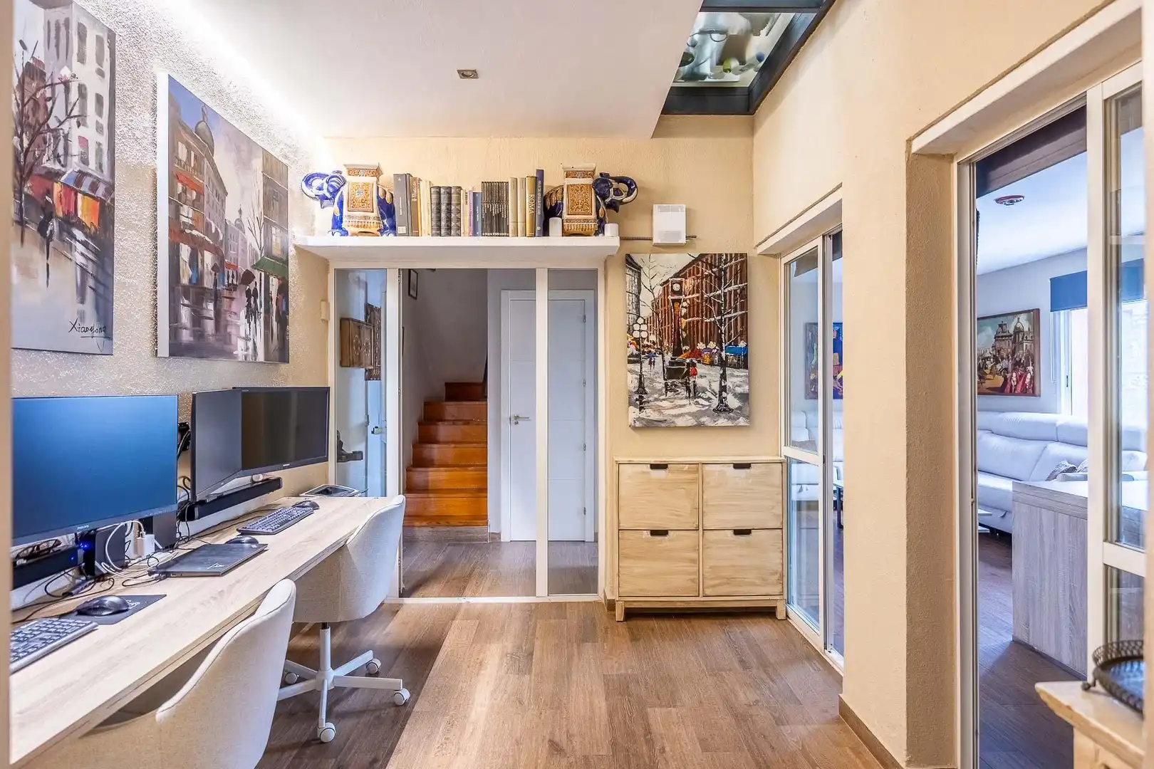 Balcony of Houses for sale in Sevilla  with Air Conditioner, Private garden and Storage room