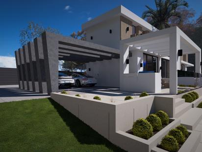 Vista exterior de Casa o xalet en venda en Valdemorillo amb Calefacció, Jardí privat i Terrassa
