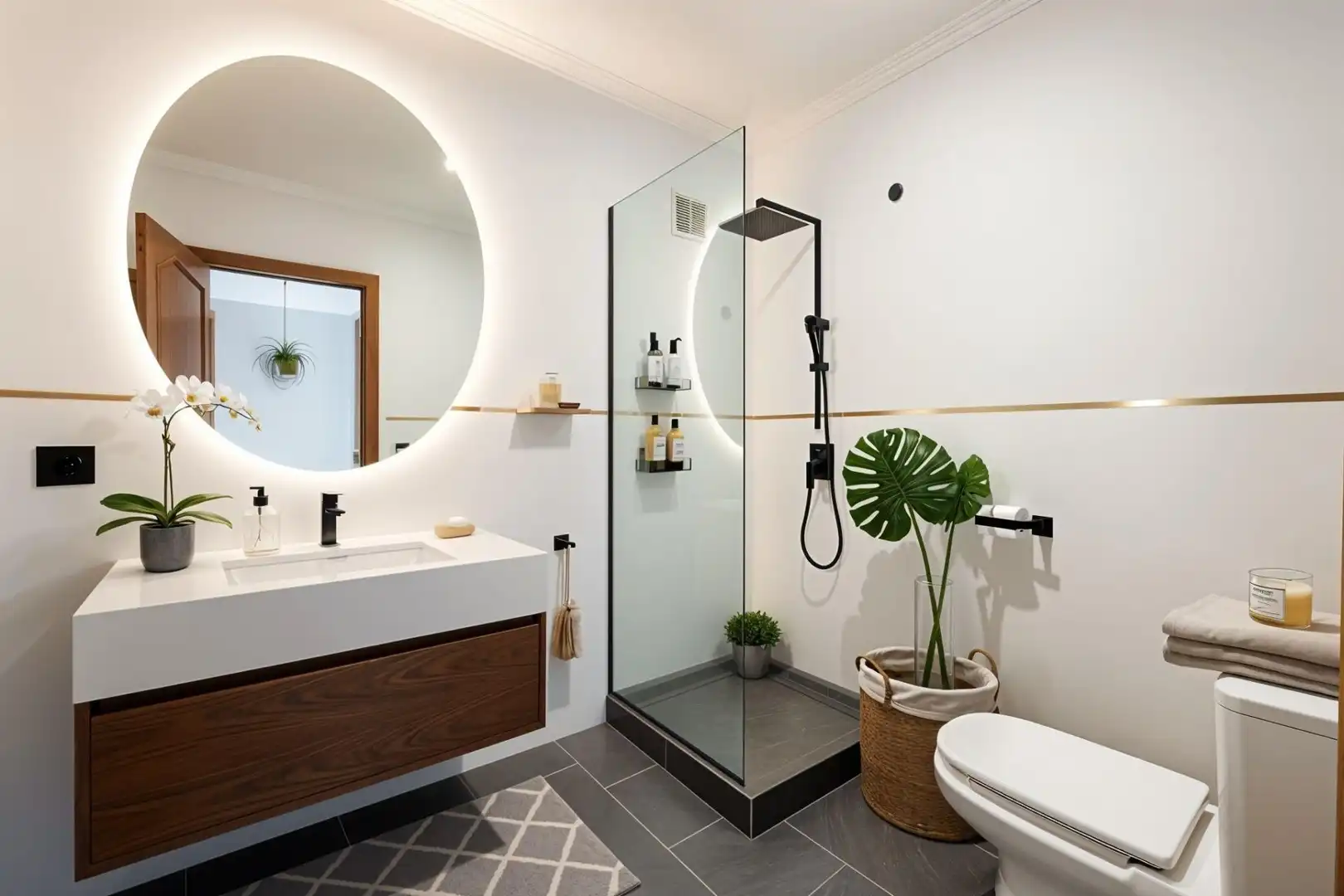 Baño de Finca rústica en venta en  Palma de Mallorca con Aire acondicionado, Calefacción y Jardín privado