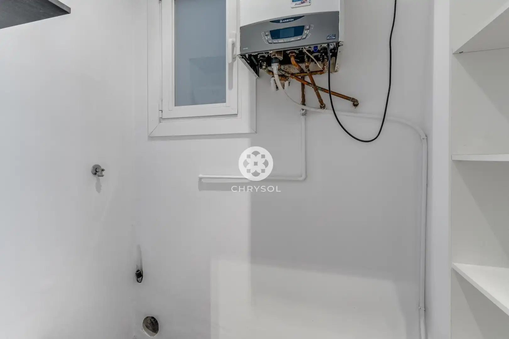 Badezimmer von Wohnung zum Verkauf in Barcelona mit Klimaanlage, Heizung und Parkett